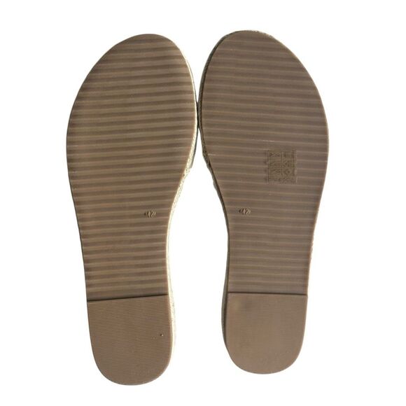 Shell And Jeweled BOHO espadrille Sandals Size 42 - Picture 7 of 10